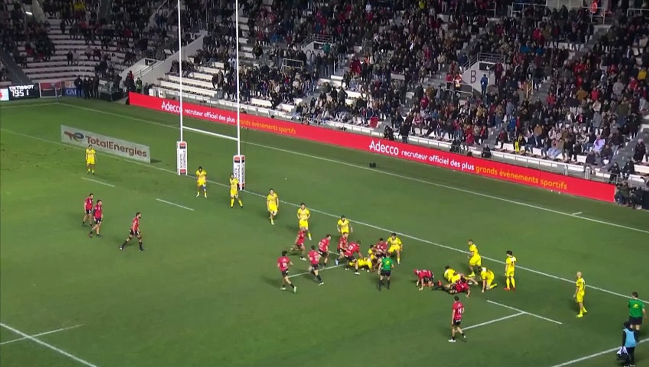 TOP 14 - Essai de Matteo LE CORVEC (RCT) - RC Toulon - Stade Rochelais
