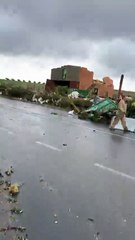 Destrozos del temporal en Torre de Juan Abad