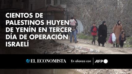 Cientos de palestinos huyen de Yenín en tercer día de operación israelí