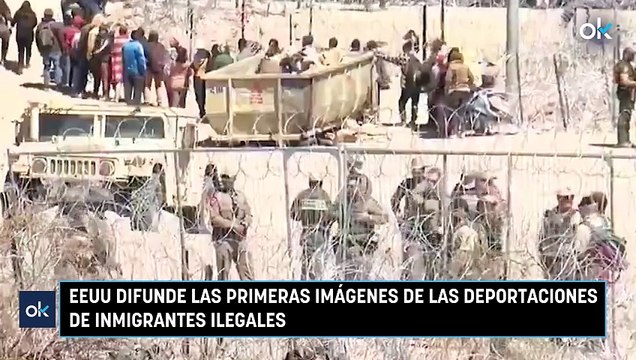 EEUU difunde las primeras imágenes de las deportaciones de inmigrantes ilegales