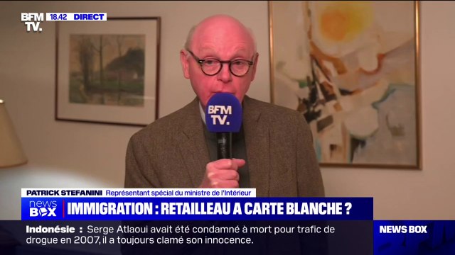 Immigration: La démarche de Bruno Retailleau n'a rien à voir avec l'idéologie , assure Patrick Stefanini (représentant spécial du ministre de l'Intérieur)