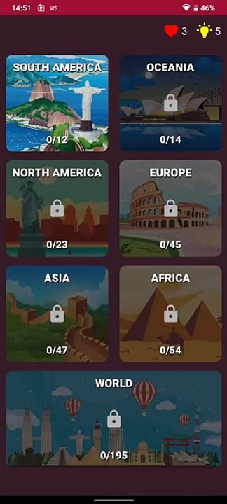 Rewardy/Geocap Master the capitals/South America completo