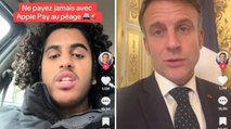 L'influencer paga con ApplePay al casello in Francia e viene multato, Macron gli risponde su TikTok