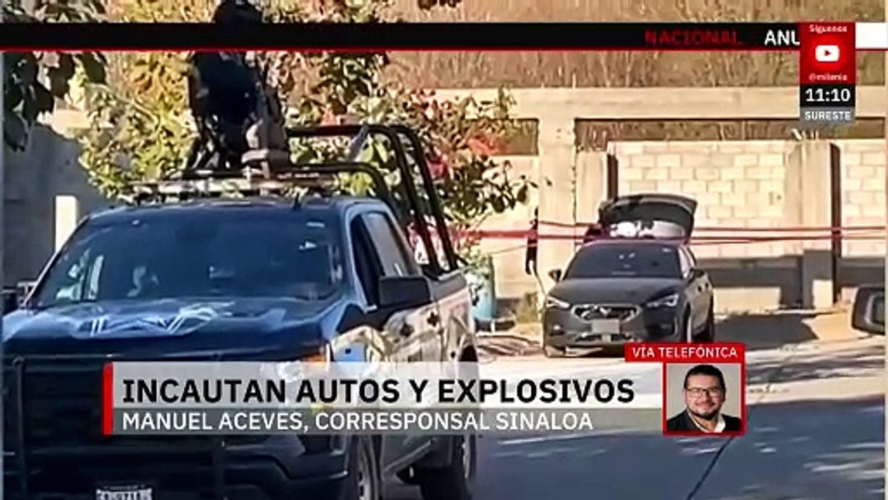 Aseguran vehículo blindado y explosivos improvisados para dron en Culiacán