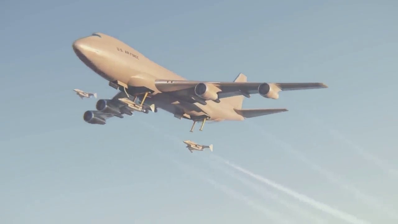 The Air Force’s Crazy 747 Aircraft Carrier Concept