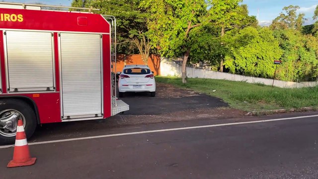 Jovem de 18 anos fica ferido após cair de moto na marginal da PRc-467 em Cascavel