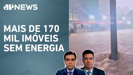 Temporal alaga ruas e inunda metrô em São Paulo; Cristiano Vilela e Bruno Pinheiro comentam