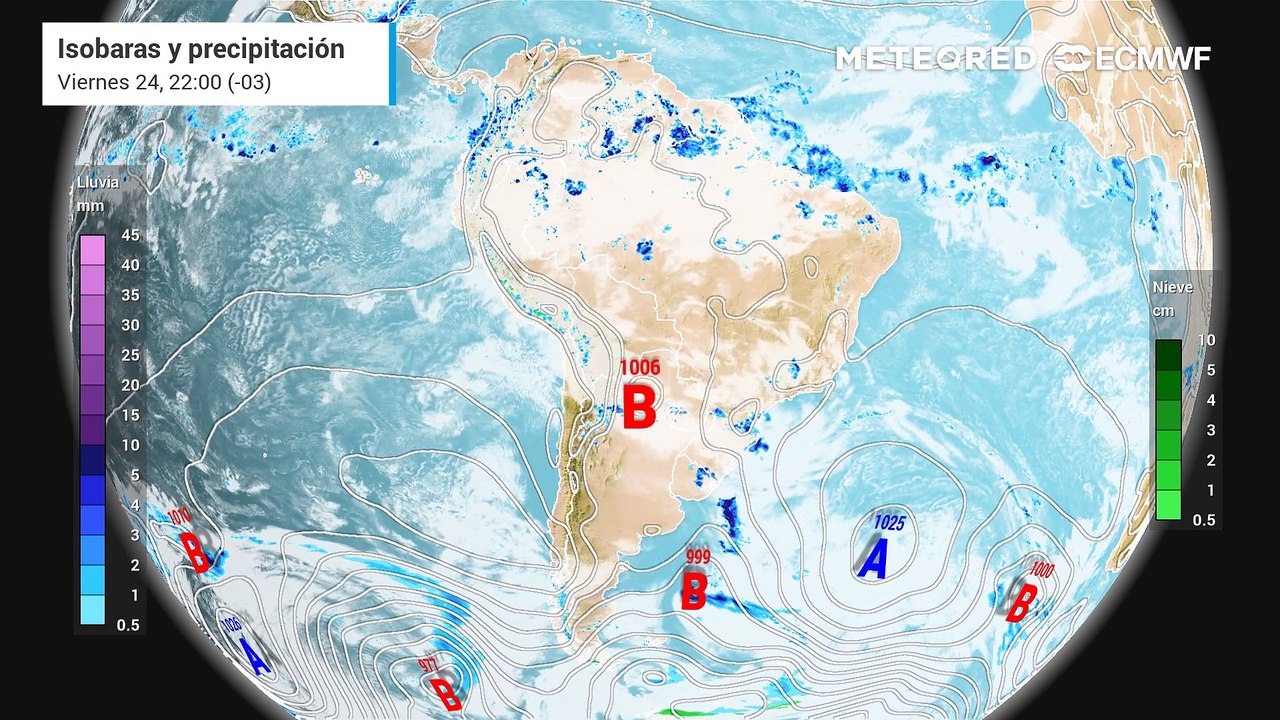Varios sistemas frontales transitarán por la Patagonia la próxima semana