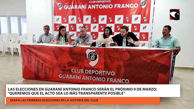 Las elecciones en Guaraní Antonio Franco serán el próximo 9 de marzo: Queremos que el acto sea lo más transparente posible”
