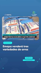 Emapa venderá tres variedades de arroz