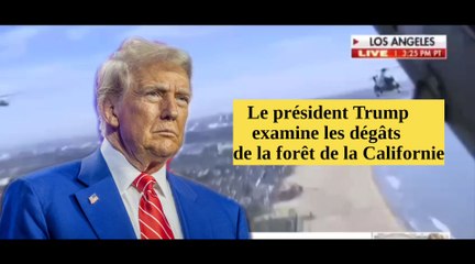 Le président Trump évalue les dégâts causés par les incendies de forêt en Californie