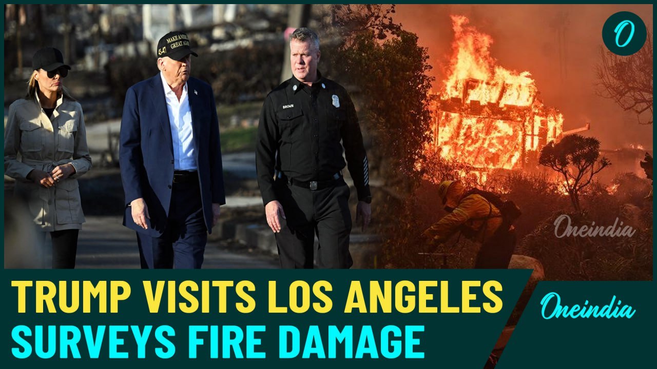 Breaking: Trump Tours LA California Pacific Palisades Reduced To Ashes By Wildfires