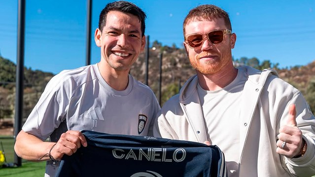 Chucky Lozano y el San Diego FC reciben a Canelo Álvarez; así fue la convivencia