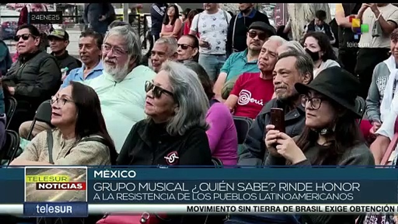 Grupo musical "¿Quién Sabe?" rinde honor a la resistencia de los pueblos latinoamericanos
