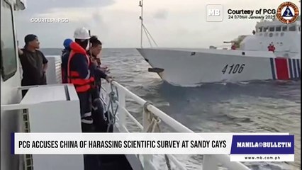 PCG accuses China of harassing scientific survey at Sandy Cays