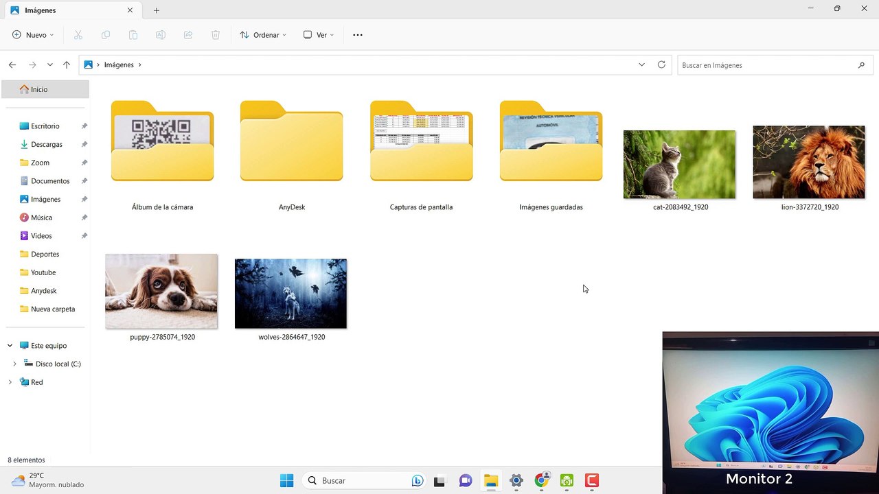Como poner dos fondos de pantalla distintos en dos monitores Windows 11