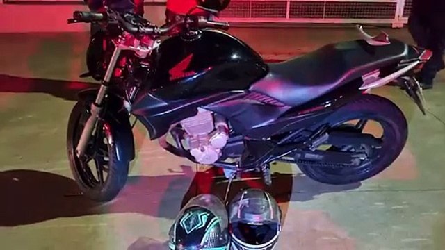 Colisão entre motos deixa três trabalhadores feridos na marginal da BR-277, em Cascavel