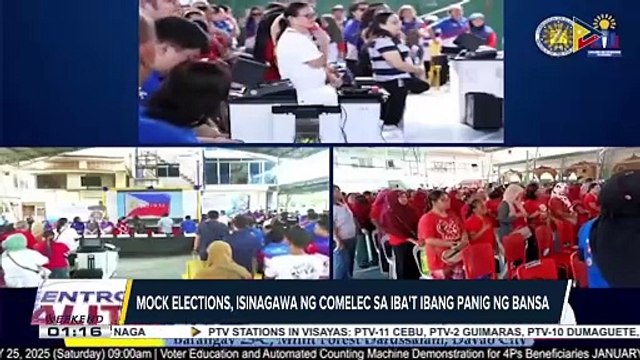 Mock elections, isinagawa ng Comelec sa iba't ibang panig ng bansa