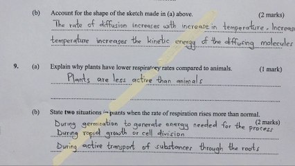 Biology paper 1 questions and answers _  KCSE 2020 _ exam revision _ Prediction questions