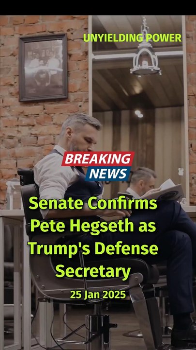 Trending News :- Senate Confirms Pete Hegseth as Trump's Defence Secretary