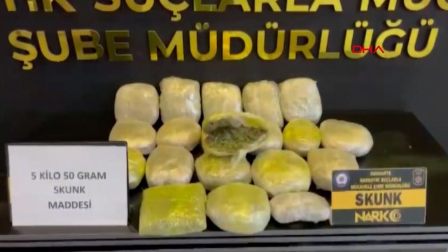 Osmaniye’de durdurulan otomobilden 5 kilo uyuşturucu çıktı