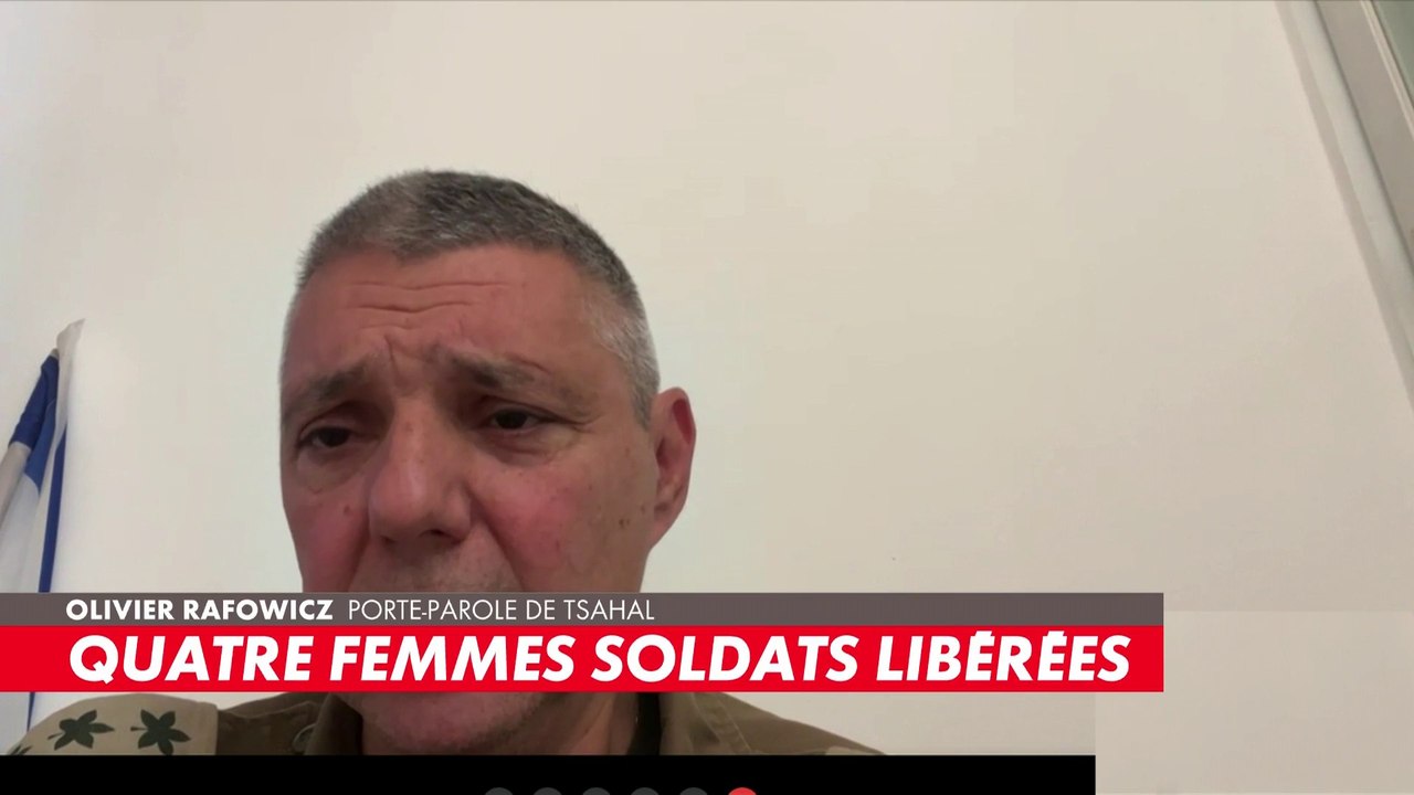 Le porte-parole de Tsahal Olivier Rafowicz réagit à la libération des quatre otages israéliennes