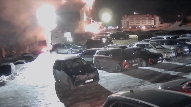 Kartalkaya’daki otel yangınının ilk 2,5 saatlik güvenlik kamerası kaydı ortaya çıktı