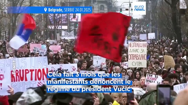 Une nouvelle journée de manifestation a réuni des dizaines de milliers de personnes en Serbie