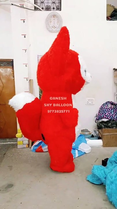 Imported Fox Fur Character Mascot