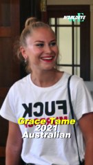 Grace Tame's Bold 'Fuck Murdoch' T-Shirt at 2025 Australian of the Year Event Sparks Online Praise - WorldEye