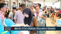 Pelintasan Rel Kereta di Grobogan Kembali Putus Akibat Luapan Sungai Tuntang