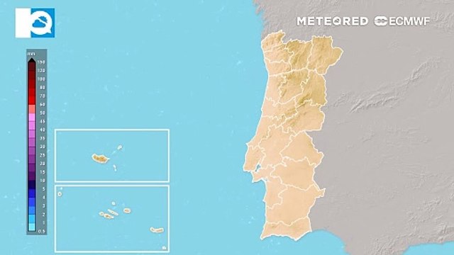 Entre domingo e segunda-feira a tempestade Herminia irá resultar em muita chuva, para Portugal continental