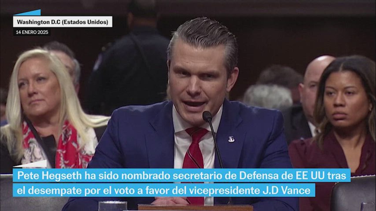 Trump: "Creo que Pete Hegseth, va a ser un gran secretario de Defensa"
