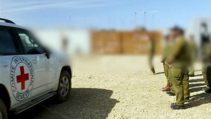 لقطات الجيش الإسرائيلي لتسلّم الرهائن من الصليب الأحمر