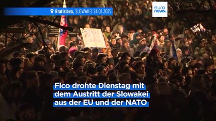 Slowakei: Heftige Proteste gegen Ficos russlandfreundliche Haltung