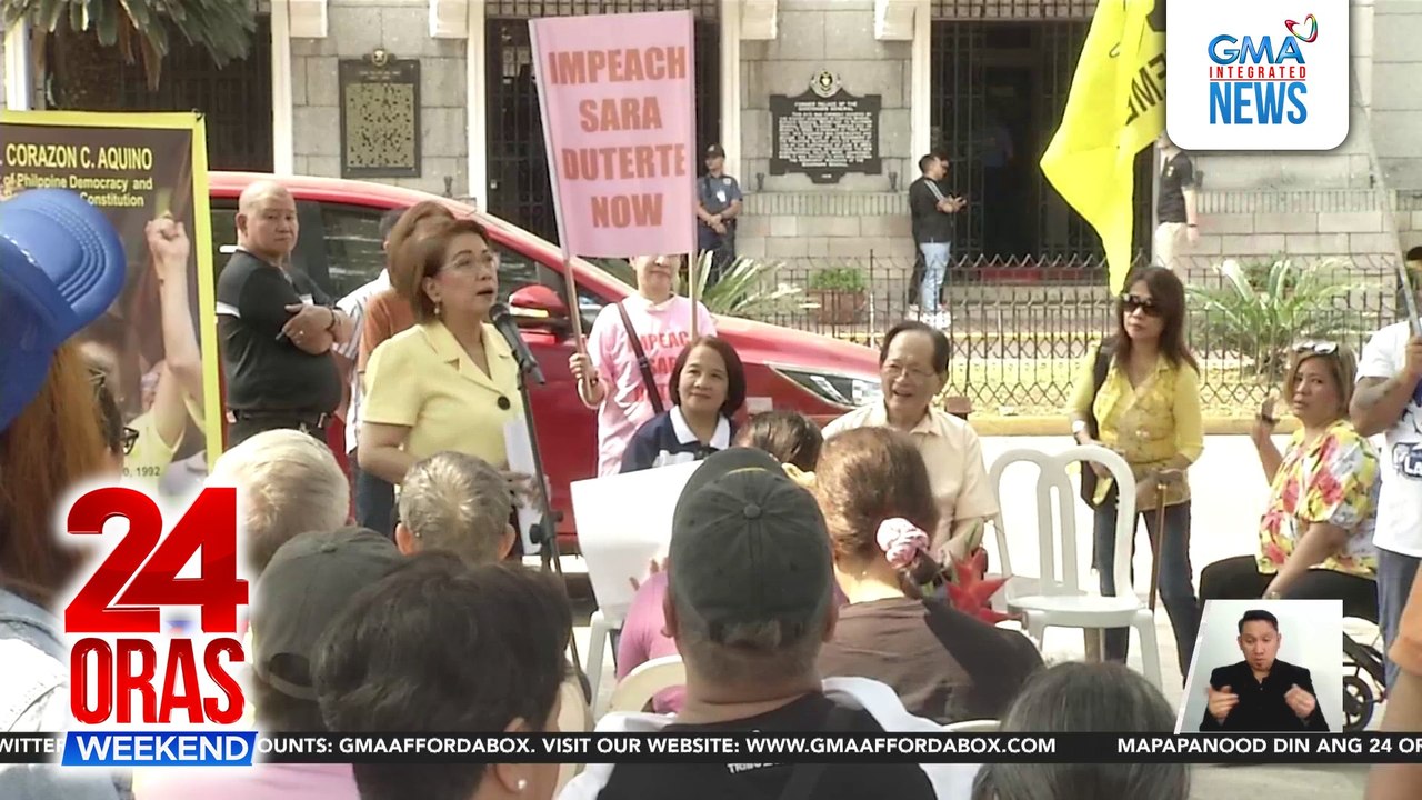 Mga grupong nanawagang umusad ang impeachment vs VP Sara Duterte, nagsama-sama sa Maynila | 24 Oras Weekend