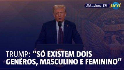 Trump afirma: “Só existem dois gêneros, masculino e feminino”