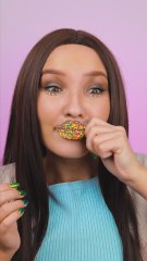 Tasty edible lip mask 🍫💋 Chocolate & sprinkles creation