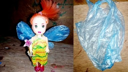 Fairy Doll making with Plastic bag