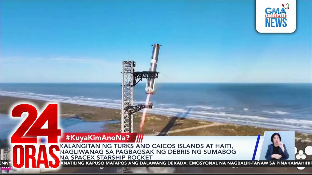 #KuyaKimAnoNa? - Kalangitan sa Caribbean, nagliwanag sa pagbagsak ng debris ng sumabog na SpaceX Starship rocket; Fossil ng ninuno umano ng Great White Shark, nahukay sa Peru; Libu-libong kandilang alay ng mga deboto ng Señor Sto. Niño, naipon...| 24 Oras