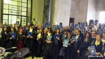 Marea di magistrati nell'atrio: ? protesta contro la riforma a Milano