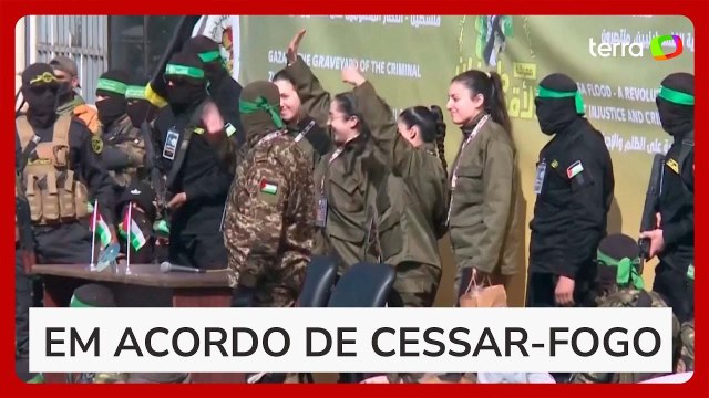 Hamas cumpre acordo e liberta mais 4 reféns israelenses na Faixa de Gaza