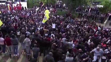 استقبال الفلسطينيين للأسرى في رام الله