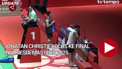 Jonatan Christie Lolos ke Final Indonesia Masters 2025