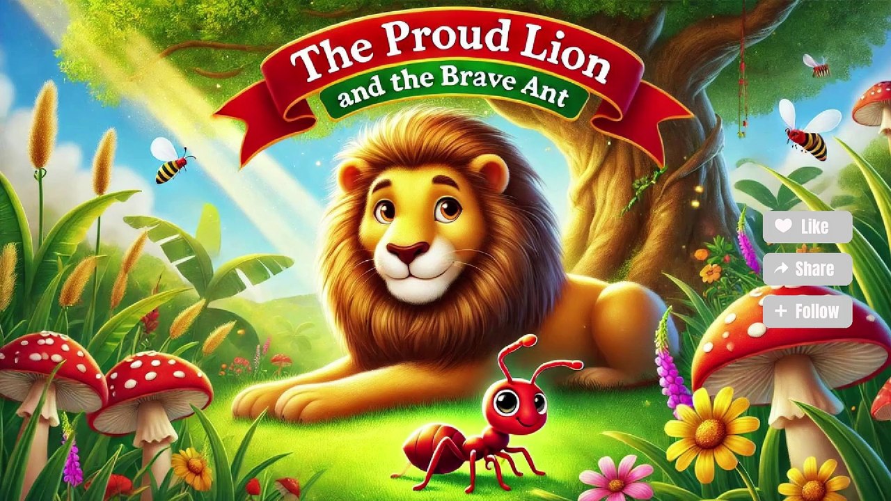The Proud Lion and the Brave Ant | ایک مغرور شیر اور چھوٹی چیونٹی کی کہانی