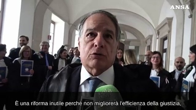 Protesta toghe a Napoli, Picardi: E' riforma magistratura, non della giustizia