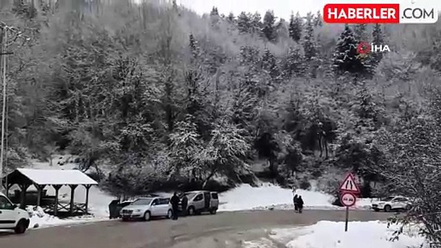 Abant Gölü Milli Parkı Karla Kaplandı