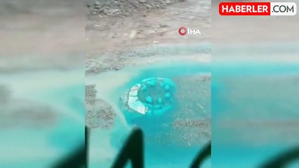 Yalova'da Rögarlardan Mavi Renkli Su Taştı