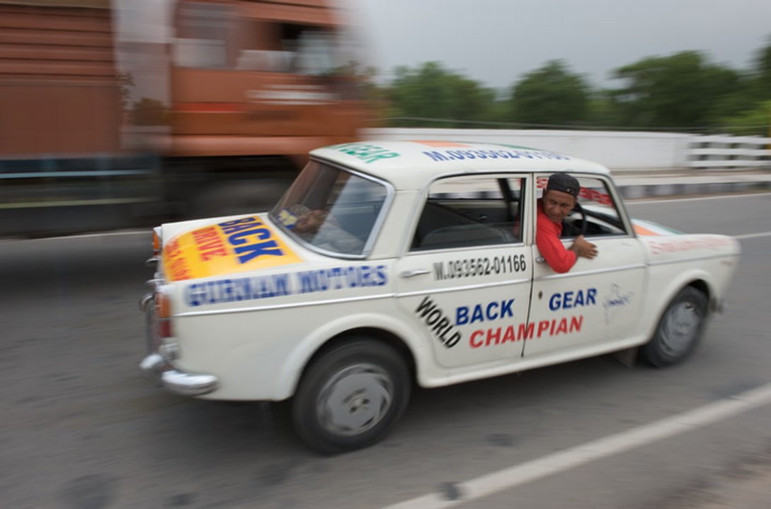 Reverse Driver: Indian Man Drives Car Backwards On Busy Highways ...