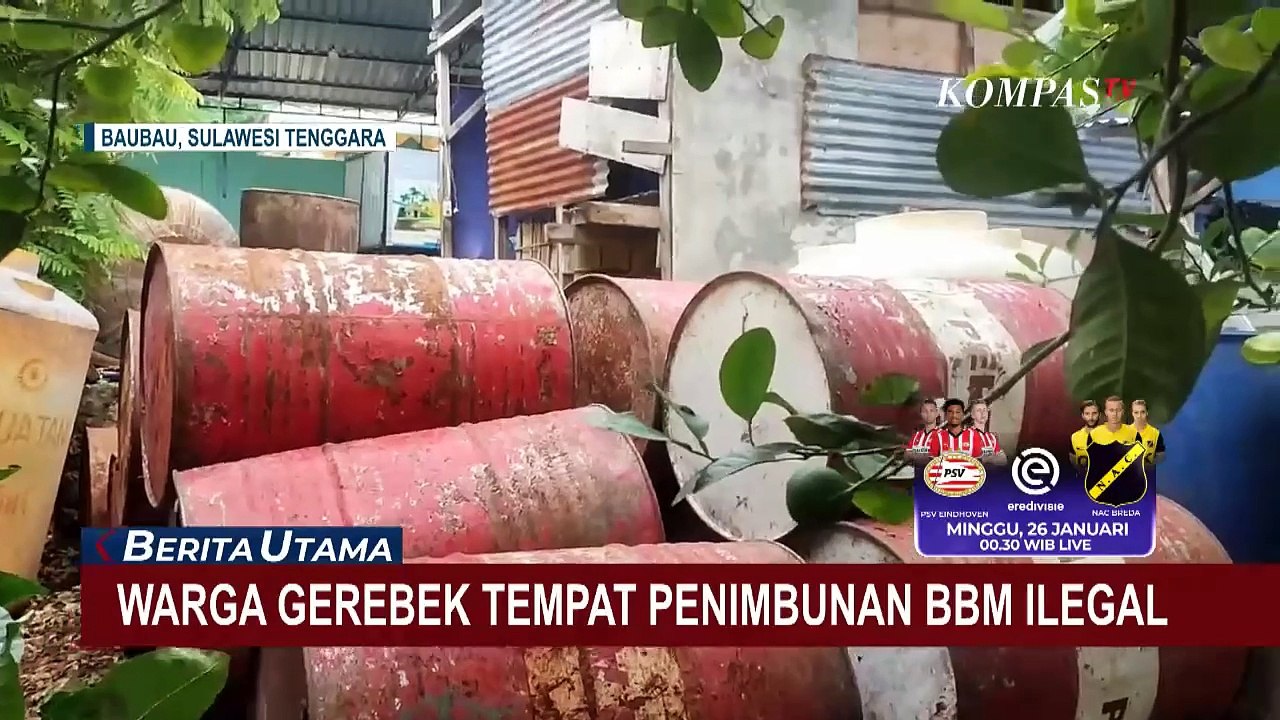 Warga Kota Bau-Bau Gerebek Empat Lokasi Penimbunan BBM Ilegal